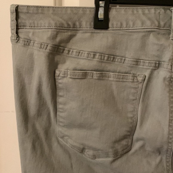 EUC Sonoma grey stretchy 5-pocket skinny jeans with raw hem size 22W - Picture 7 of 11